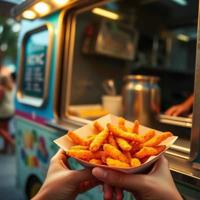 Snacks bij de foodtruck